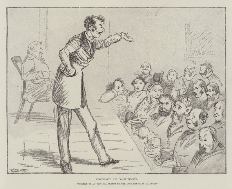 Dirigindo-se a seus constituintes de Randolph Caldecott