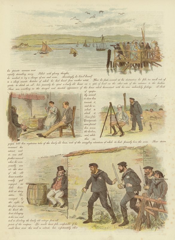 Paul e Virgínia, ou o último dos contrabandistas (chromolitho) de Randolph Caldecott