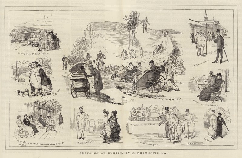 Esboços em Buxton, por um homem reumático de Randolph Caldecott