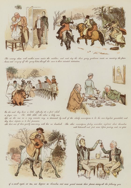 O Natal dos Curmudgeons de Randolph Caldecott