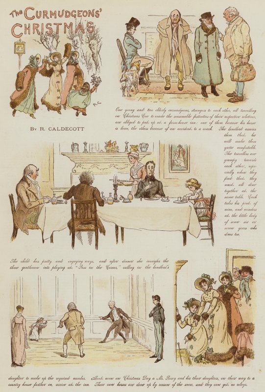 O Natal dos Curmudgeons de Randolph Caldecott