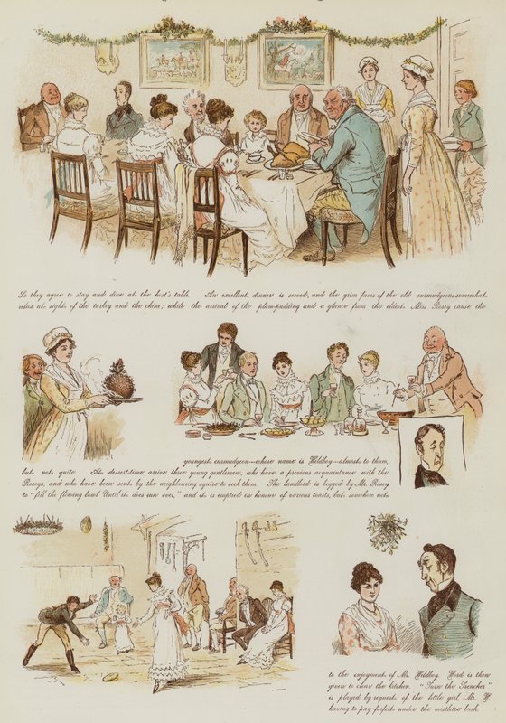 O Natal dos Curmudgeons de Randolph Caldecott