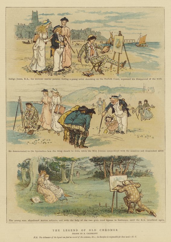 A lenda do velho chromer (cromolitho) de Randolph Caldecott