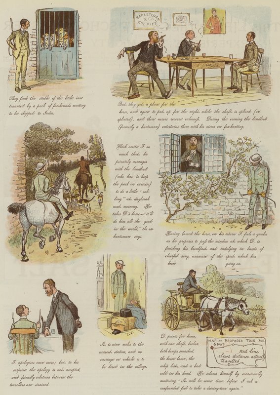 As aventuras estranhas de um carrinho de cachorro de Randolph Caldecott