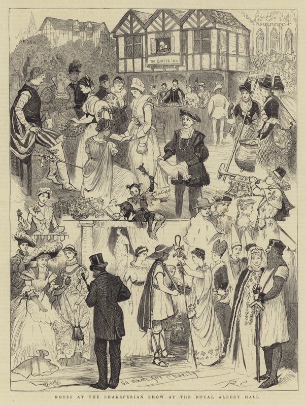 Notas no Shaksperian Show no Royal Albert Hall de Randolph Caldecott