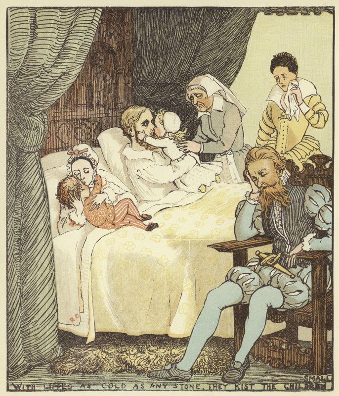 The Babes In The Wood (cor litho) de Randolph Caldecott