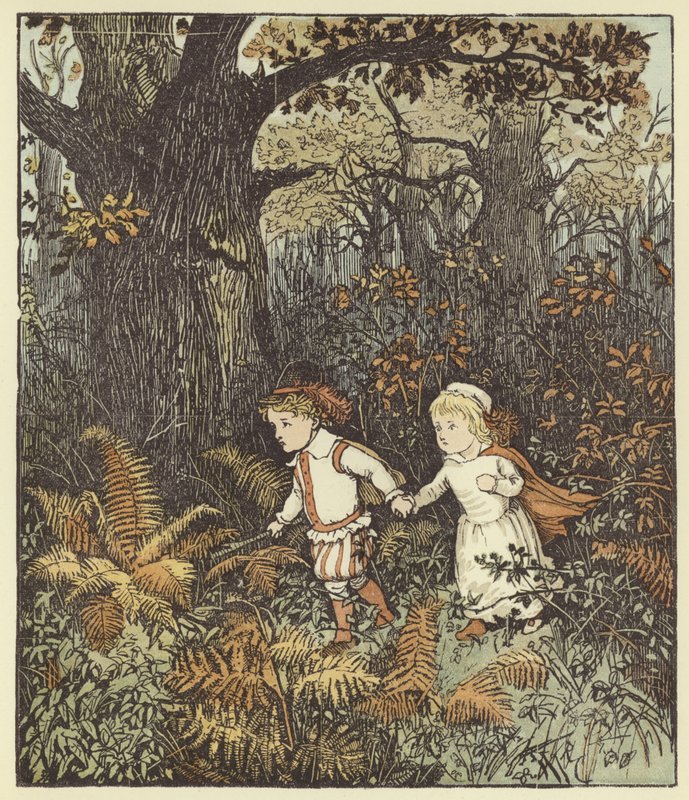 Os babes na madeira de Randolph Caldecott