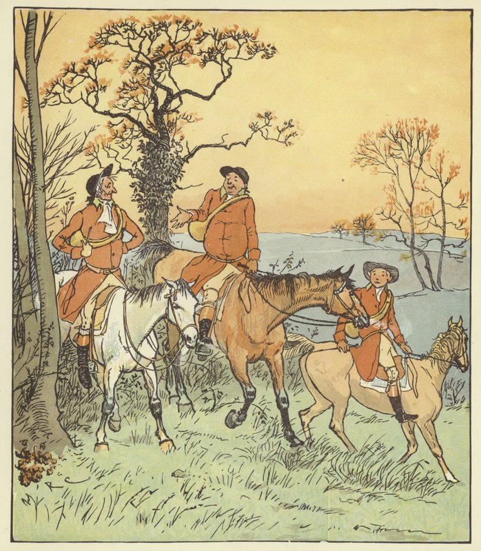 Os três caçadores joviais de Randolph Caldecott