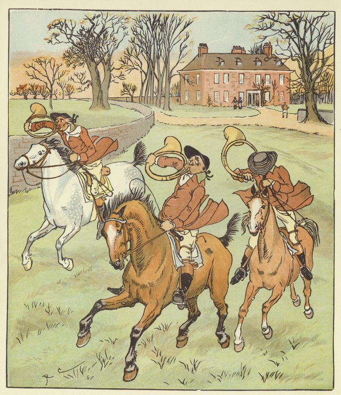 Os três caçadores joviais de Randolph Caldecott