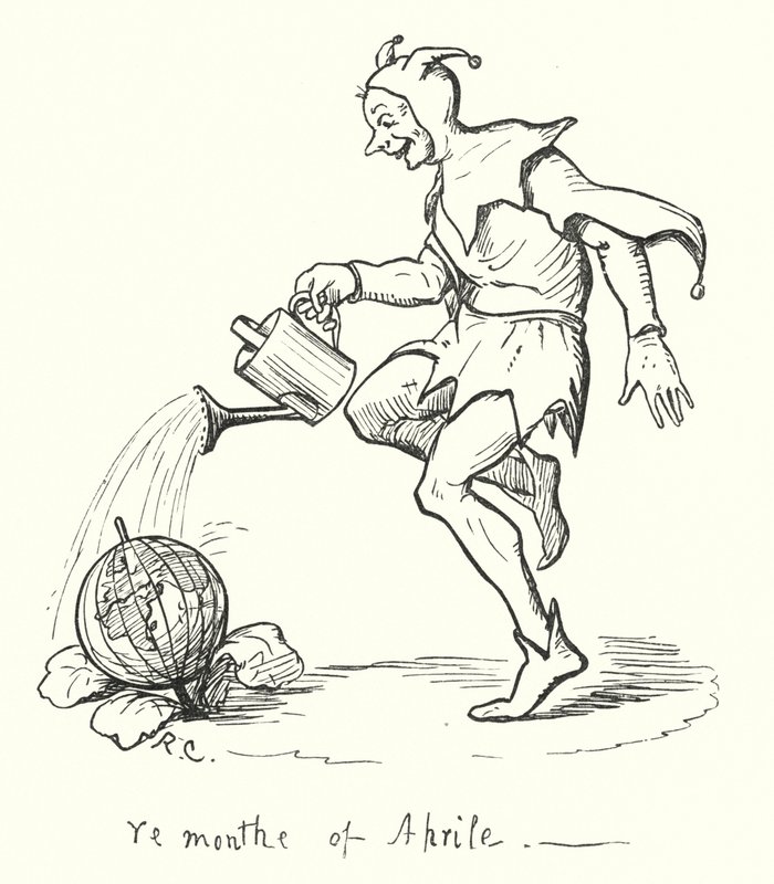 O mês de Abril (gravura) de Randolph Caldecott