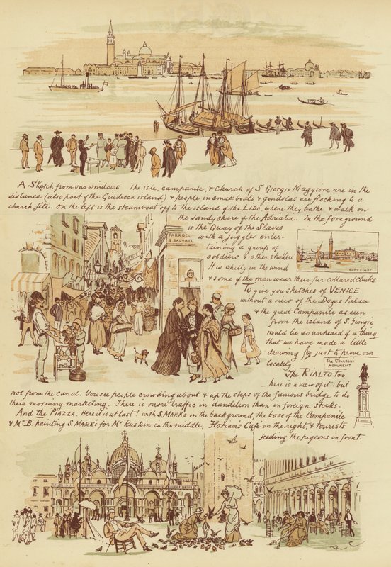 Aos nossos amigos que nunca foram a Veneza (chromolitho) de Randolph Caldecott