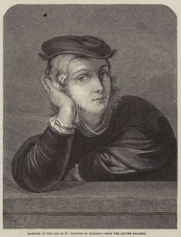 Raphael na idade de 15 de Raffaello Sanzio Raphael