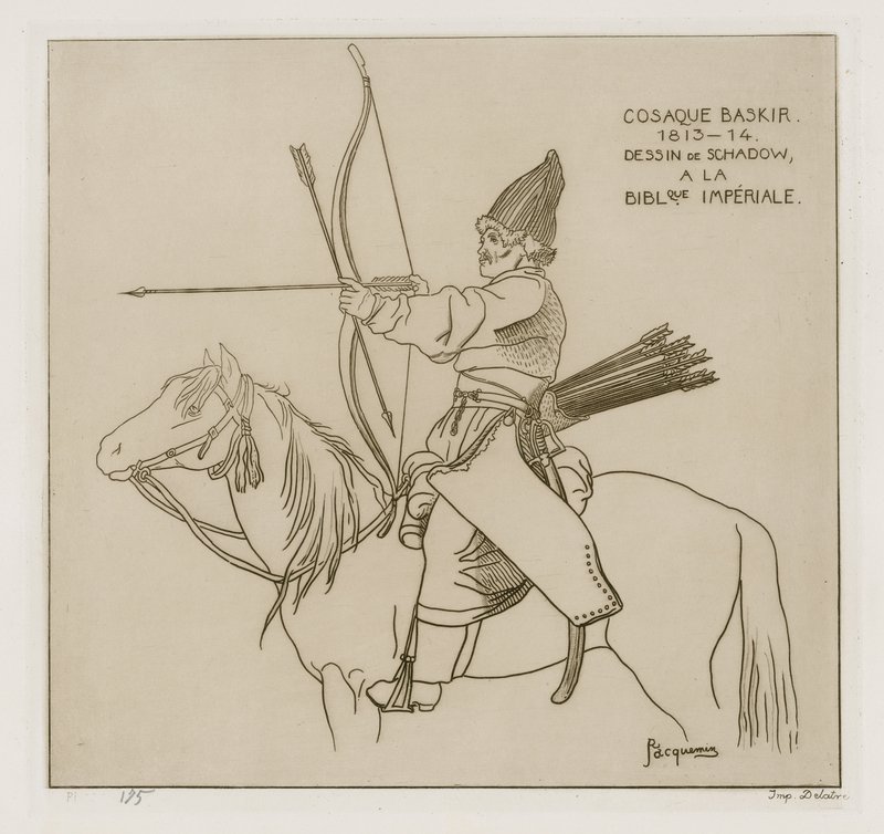 Bashkir Cossack, 1813-1814 de Raphael Jacquemin