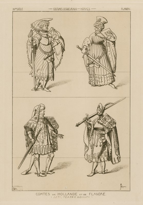 Condes da Holanda e Flandres, do século XV de Raphael Jacquemin