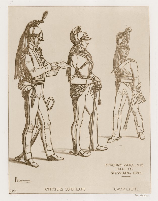 Dragões Ingleses, 1814-15 de Raphael Jacquemin