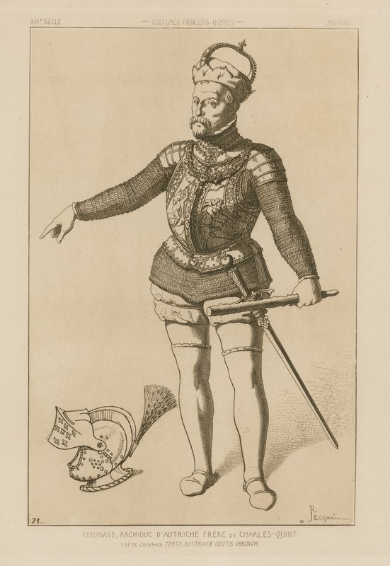 Fernando, arquiduque da Áustria, irmão de Carlos V de Raphael Jacquemin