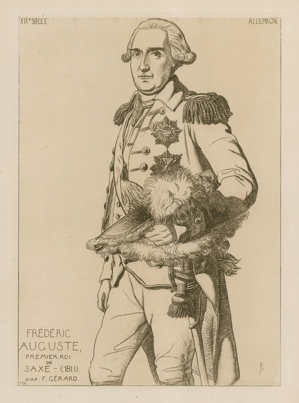 Frederico Augusto, o primeiro rei da Saxônia (1811) de Raphael Jacquemin