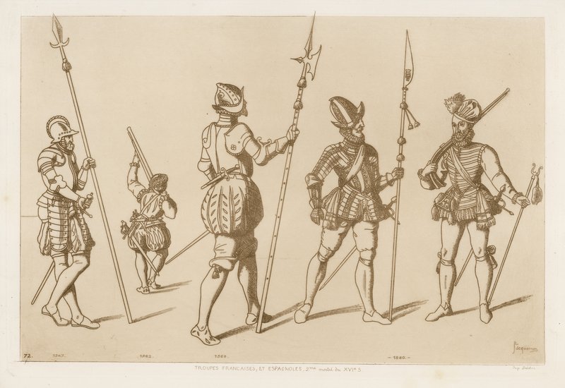 Tropas francesas e espanholas da segunda metade do século XVI de Raphael Jacquemin