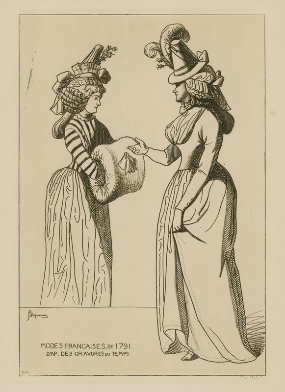 Modas francesas de 1791 de Raphael Jacquemin