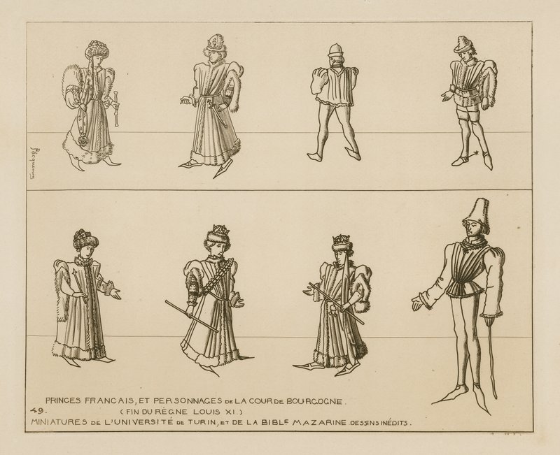 Príncipes e personagens franceses da corte da Borgonha de Raphael Jacquemin