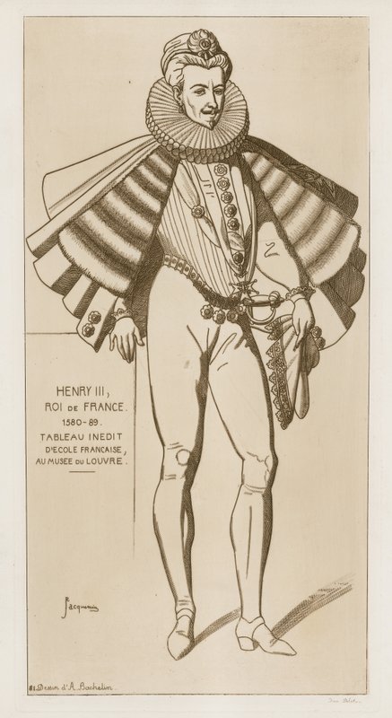 Henrique III, rei da França, 1580-1589 de Raphael Jacquemin