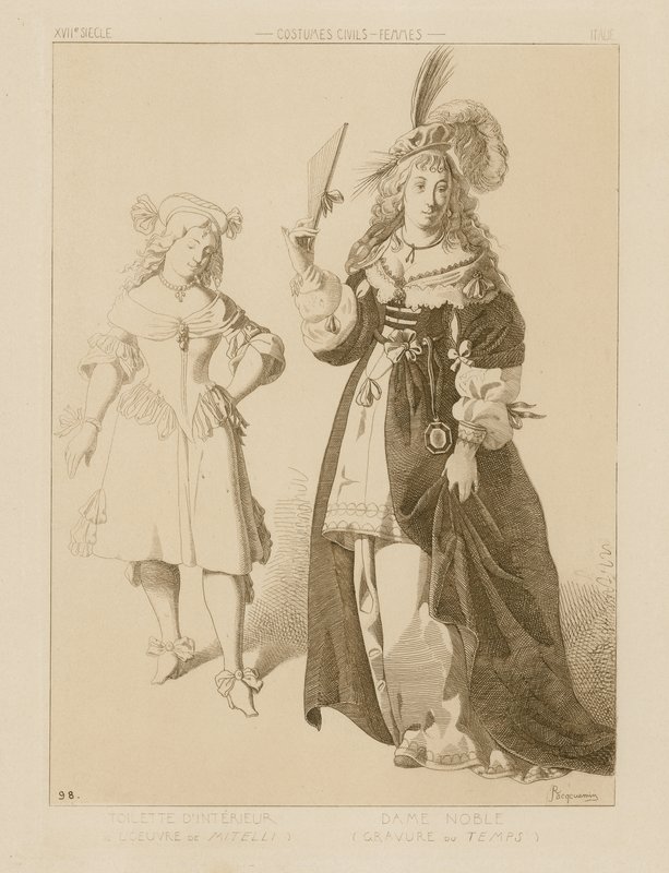 Mulheres italianas no século XVII de Raphael Jacquemin
