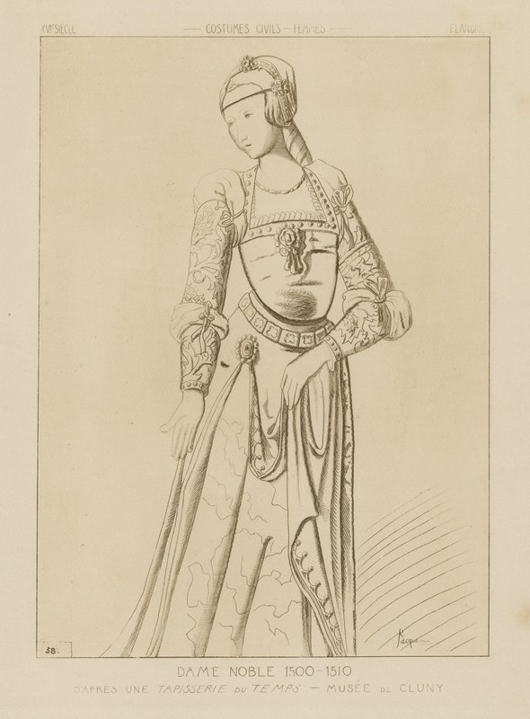 Mulher nobre, 1500-1510 de Raphael Jacquemin