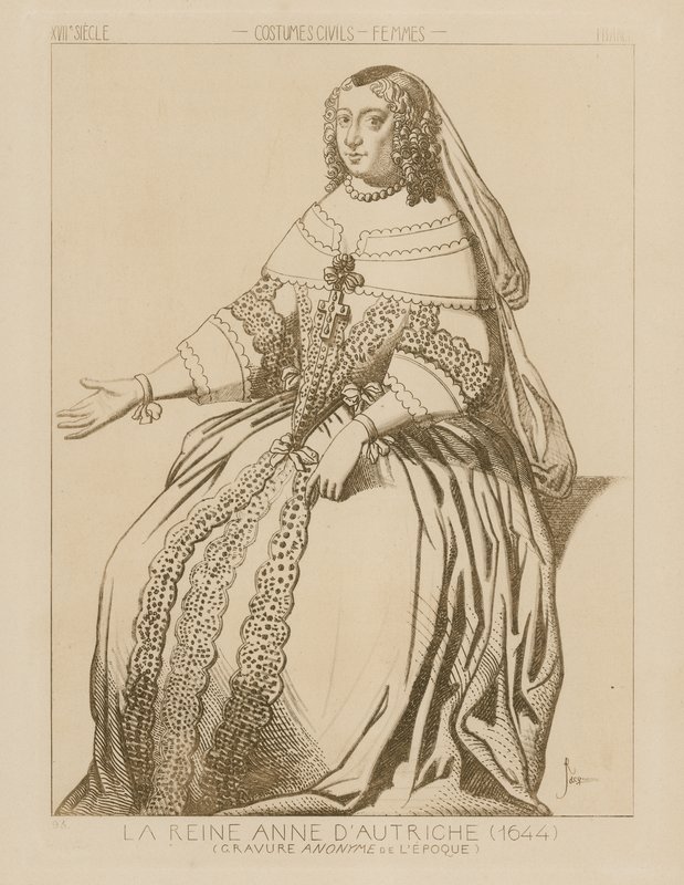 Rainha Ana da Áustria, 1644 de Raphael Jacquemin