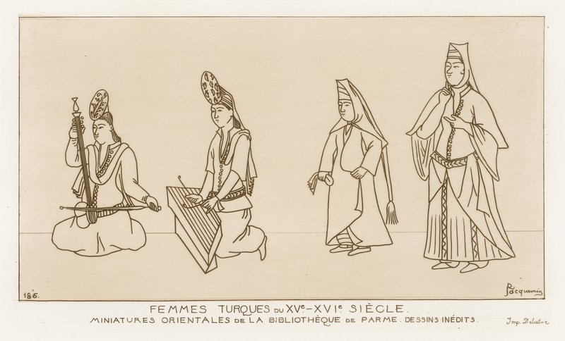 Mulheres turcas dos séculos XV-XVI de Raphael Jacquemin