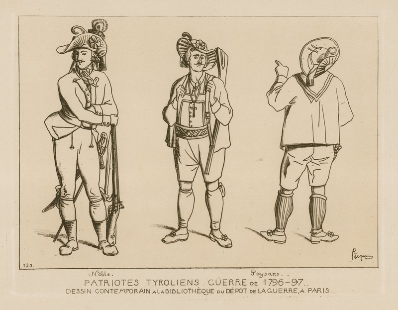 Patriotas tiroleses, guerra de 1796-1797 de Raphael Jacquemin