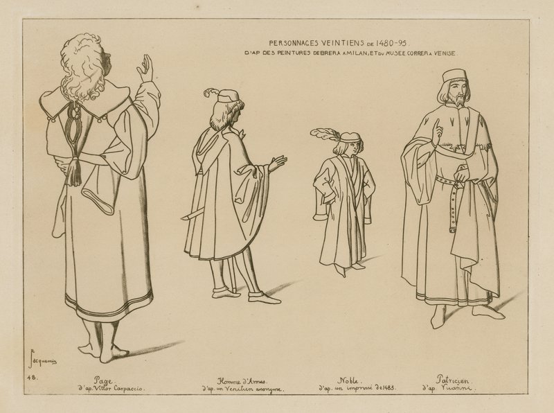 Personagens venezianos de 1480-95 de Raphael Jacquemin