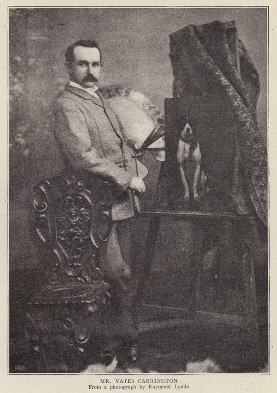 James Yates Carrington, artista inglês (foto a p/b) de Raymonde Lynde