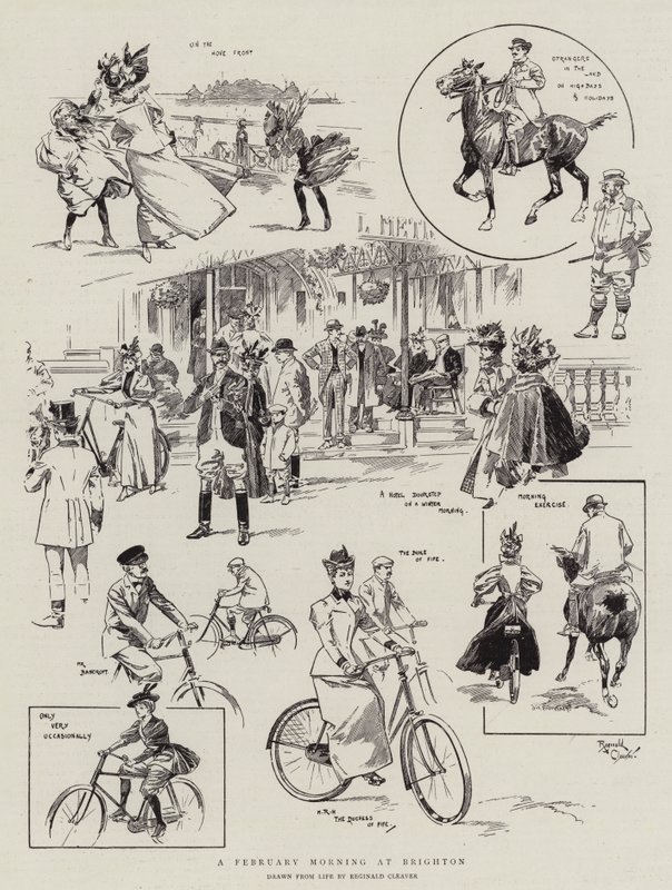 Uma manhã de fevereiro em Brighton (gravura) de Reginald Thomas Cleaver