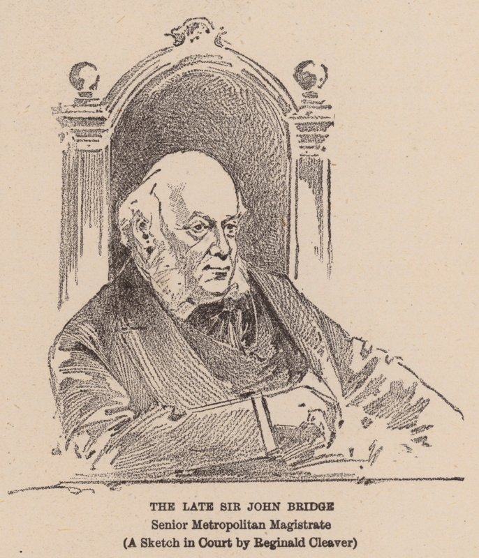 O falecido Sir John Bridge (litografia) de Reginald Thomas Cleaver