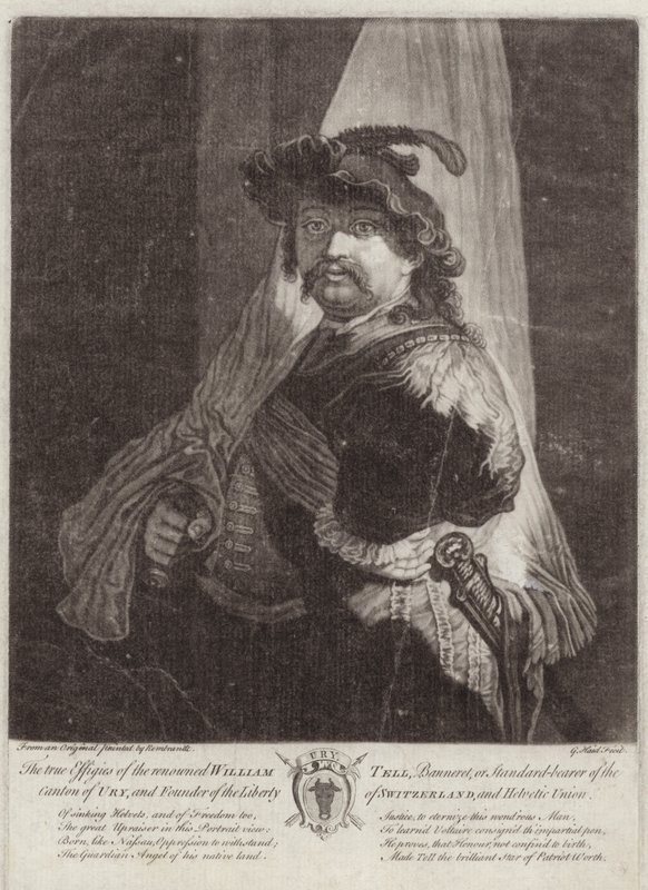 Retrato de Guilherme Tell de Rembrandt van Rijn