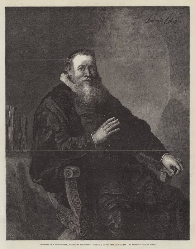 Retrato de um burgomestre de Rembrandt van Rijn