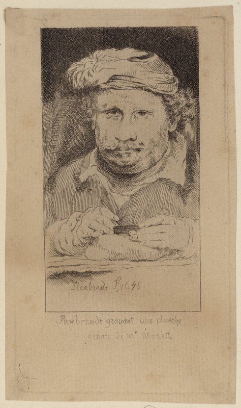 Rembrandt 1645 auto portarit na coleção de Mariette de Rembrandt van Rijn