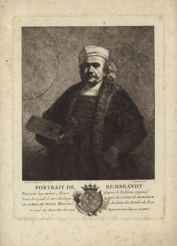 Rembrandt, auto-retrato do pintor e gravador holandês de Rembrandt van Rijn