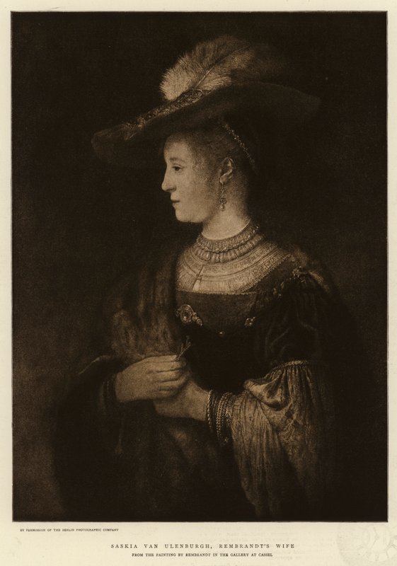 Saskia van Ulenburgh, a esposa de Rembrandt de Rembrandt van Rijn