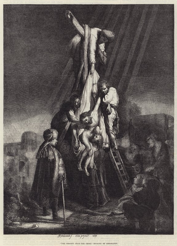 A descida da cruz de Rembrandt van Rijn