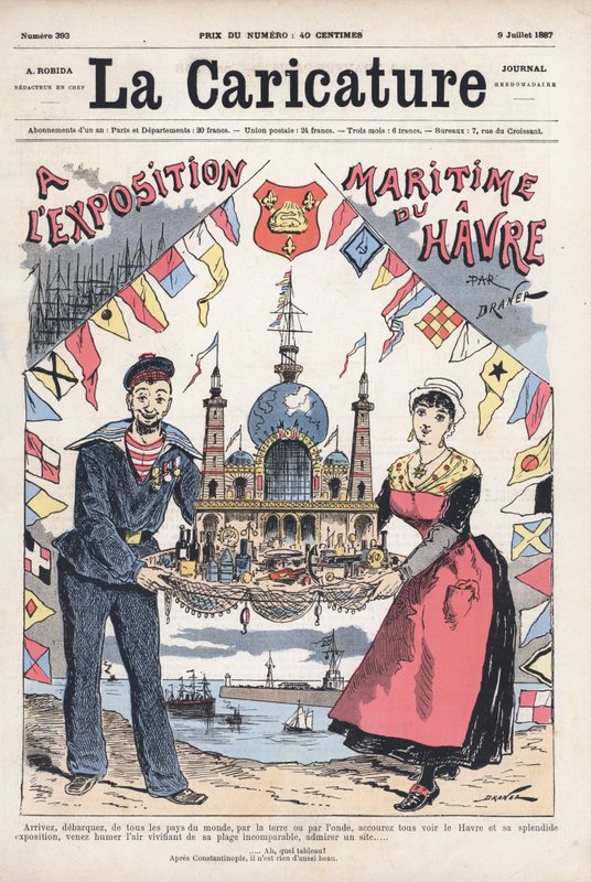 Exposição Marítima em Le Havre, França de Renard Jules Draner
