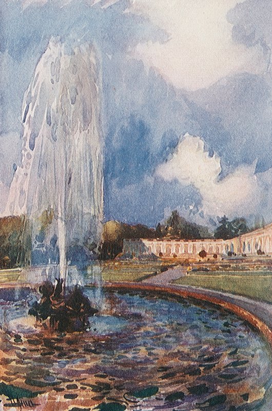 Fonte no Grand Trianon, Versailles de Rene Binet