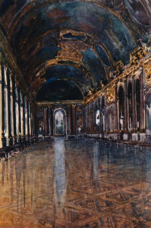 Galeria Grand, Golden Hall of Mirrors, Versailles de Rene Binet