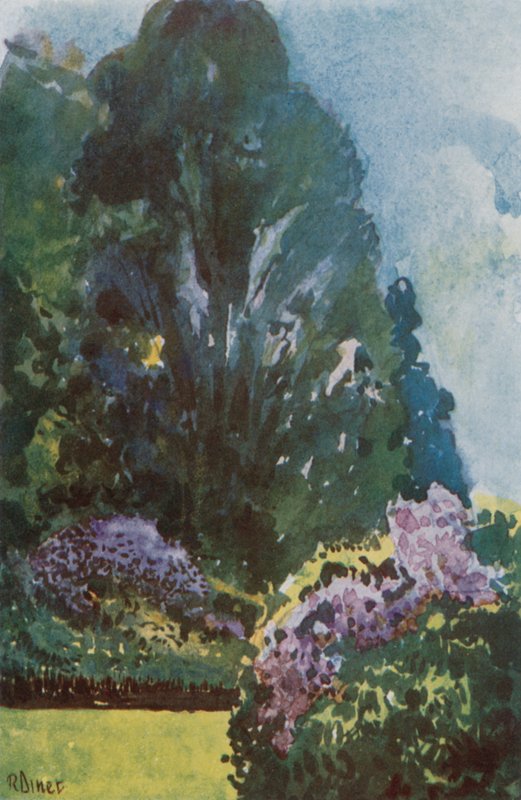 Petit Trianon, jardim de flores, Versailles de Rene Binet