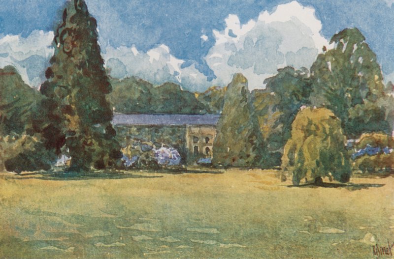 Petit Trianon, o laranjal, Versalhes de Rene Binet