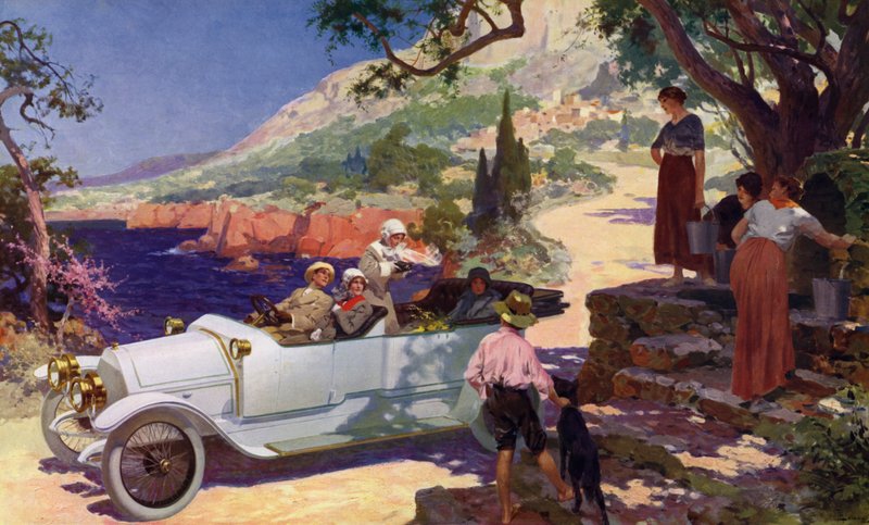 Excursionando a Côte d&39;Azur de carro de Rene Lelong