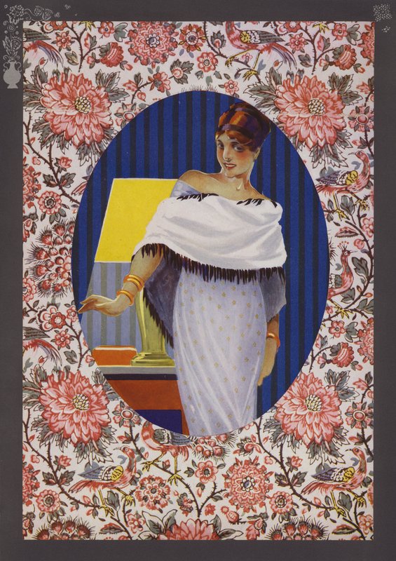 Placa de moda Art Deco de Rene Vincent