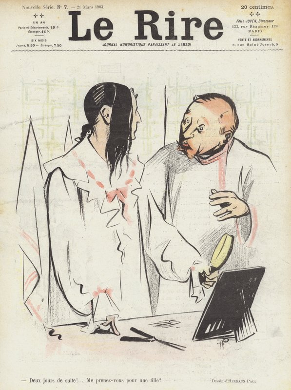 Ilustração para o riso de Rene George Hermann Paul
