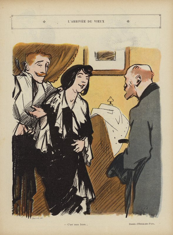 Ilustração para o riso de Rene George Hermann Paul