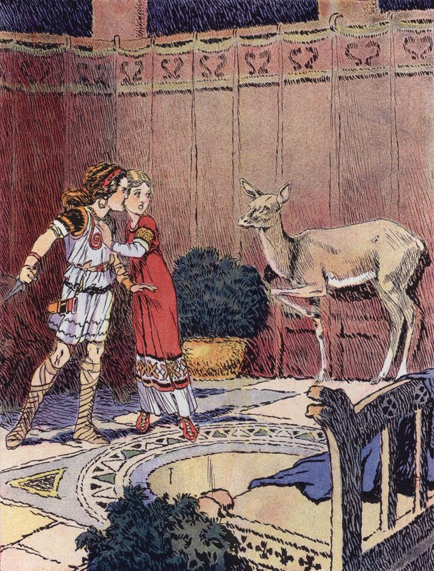 La Petite Merovingienne (cor litho) de Rene Vincent